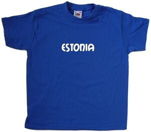 Estonie text Kids T-Shirt
