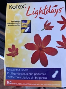 U By Kotex Security Lightdays Liners-64ct.-Regular Length-Fragrance Free - Picture 1 of 2