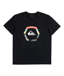 Quiksilver Tshirt Short Sleeve Crew Neck Uprise Black - Picture 1 of 1