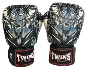 GUANTES DE BOXEO Especiales Gemelos Cuero Muay Thai Elegante FBGVL3-63 Negro Hecho en TH - Imagen 1 de 9