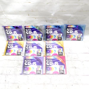 9 Pack Memorex Cool Color CD-R 16x 700MB 80Min, Blank Media - Picture 1 of 6