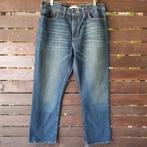 Route 66 Men Jeans Size 38x30 Straight Fit Dark Wash Blue Denim 100% Cotton A13 - Picture 1 of 5