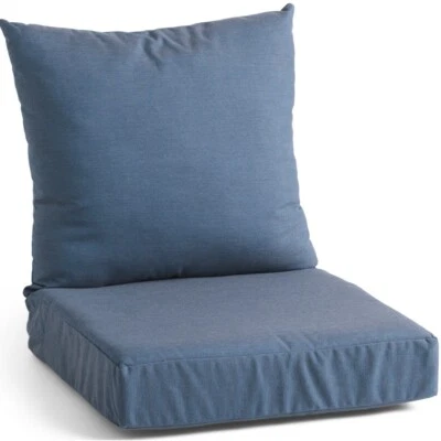 SUNBRELLA Hecho en EE. UU. Asiento Profundo Exterior Cojín Color Denim Foto 1 de 4