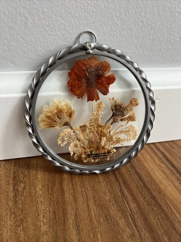 Antique Vintage Suncatcher Real Flowers 1940s Lasting Impressions Cover