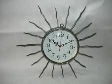 Wall Clock Wrought Iron Rays Halo Sunglasses