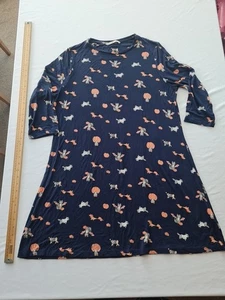 Ladies Long Sleeve Skater Dress TU Size 16 Blue Halloween 31015 - Picture 1 of 13