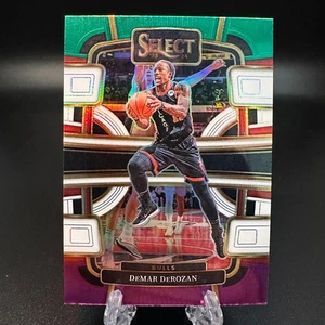 2023-24 Panini Select Green White Purple Prizm DeMar DeRozan #10 Chicago Bulls - Picture 1 of 2