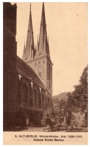 Alte AK Nikolaikirche Berlin älteste Kirche 1220-1240 Deutschland - Bild 1 von 2