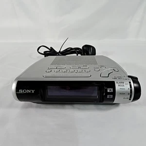 Sony Dream Machine ICF-C253L Alarm Clock Radio AM FM Tuner Silver Finish - Picture 1 of 8