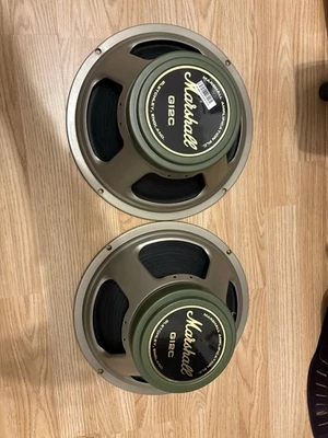 Marshall/Celestion G12C 16ohm T5475A Greenback Hendrix  Speaker Pair - Image 1 of 4