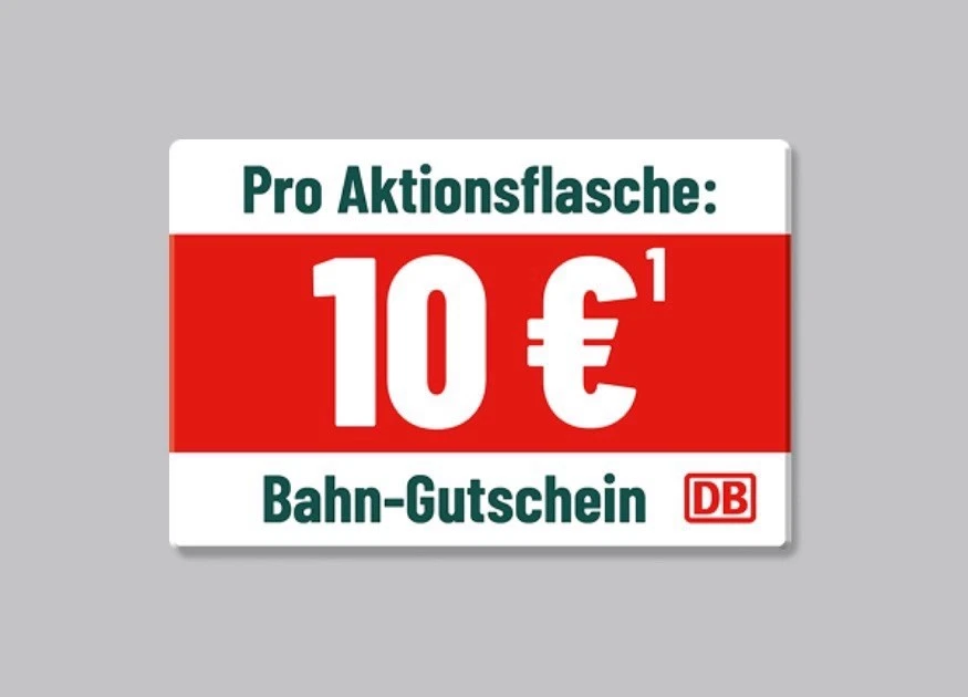 DB Deutsche Bahn Gutschein 10 Euro Gutschein ab MBW 29,99 € bis zum 15.12.2025 - Bild 1 von 1