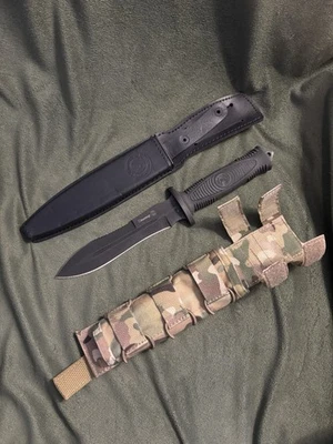 VENDEDOR DE EE. UU. Cuchillo de Lucha Ruso Kizlyar Stalker Como Nuevo con Bolsa Molle Multicam Foto 1 de 4