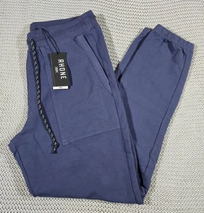 Rhone Bolinas Beach Jogger Men Sz M Sun Dyed Indigo Drawstring Stretch Pants - Picture 1 of 14