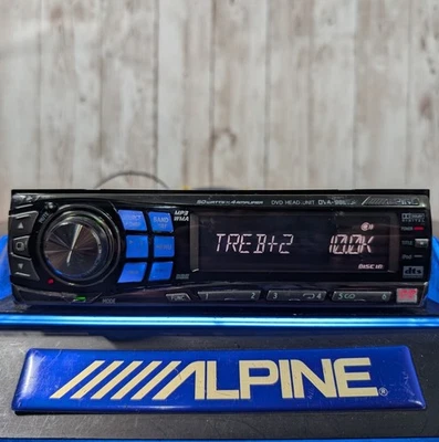 Alpine DVA-9861Ji 1-DIN CD/DVD Head Unit w/ Remote Cable Tested Japan - Image 1 of 4