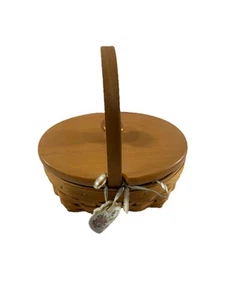 1999 Longaberger Horizon of Hope Basket w/Protector Lid & Tie-On Vintage - Picture 1 of 4