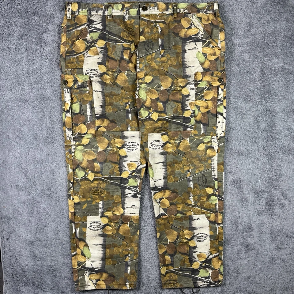 Vintage Rocky Mountain Camouflage Cargo Pants Men 2XL 44x32 Hunting Autumn Aspen - Image 1 of 4