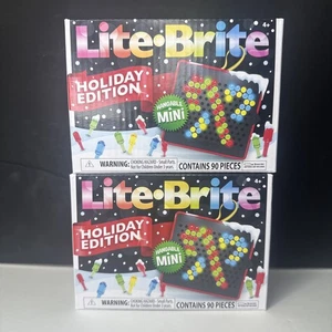 2X Lite Brite Mini Holiday Edition Colgable Contiene 90 Piezas Nuevo - Imagen 1 de 4