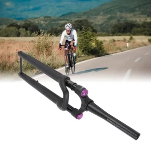 Forcella sospensione anteriore bici lega alluminio 120MM asse passante blocco manuale - Foto 1 di 24