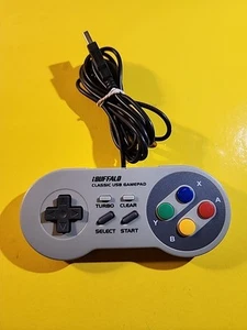 iBUFFALO SNES Classic USB Controller 8 Button Pad Windows PC - Picture 1 of 7