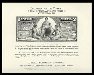 SOUVENIR CARD B18/NSC5 1972 ANA CONVENTION - MINT - Picture 1 of 2