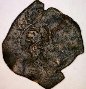 1600 's PIRATE Era Spanish Colonial Treasure Coin 1c START NR AUCTION - Picture 1 of 4