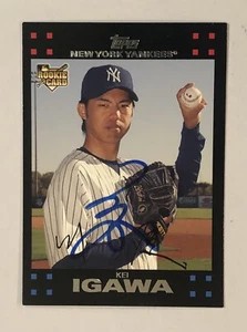Kei Igawa signed AUTOGRAPH 2007 Topps Card New York Yankees RC - Picture 1 of 1