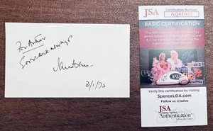 Ian Holm Signed Autographed 3x5 Card JSA Certified Lord Of The Rings 2 - Picture 1 of 1