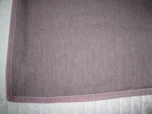 RALPH LAUREN EURO SHAM CLAUDIA SLATE LINEN BLEND VELVET TRIM EUC - Picture 1 of 7