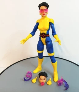 JUBILEE X-Men Marvel Legends Jim Lee Blue & Gold Costume Hasbro COMPLETE - Picture 1 of 6
