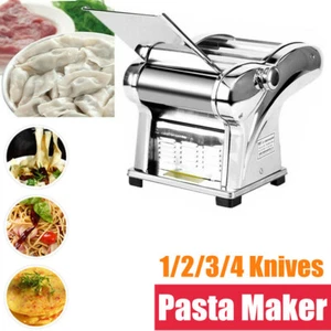 Commercial Electric Noodle Machine Pasta Dumpling Skin Maker Machine 2/4 Knives - Picture 1 of 16