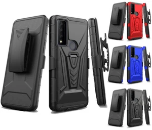 for TCL 30 XE 5G Case Transform Armor Kickstand Holster Cover+PryTool - Picture 1 of 14