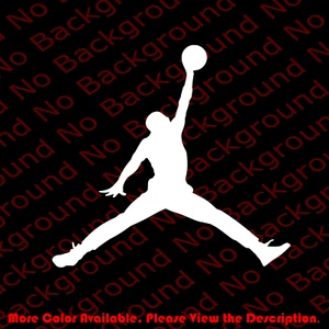 Many Sizes/Colors - JUMPMAN Basketball Player  Window Vinyl Decal SP002 - Picture 1 of 8