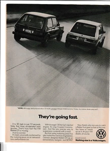 Anuncio original de revista Volkswagen Rabbit 1984 "Se van rápido" - Imagen 1 de 1