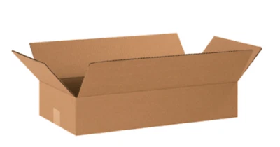 Pack of 50 20x10x4 Kraft Cardboard Carton Mailer Shipping Corrugated Packing Box - Image 1 of 4