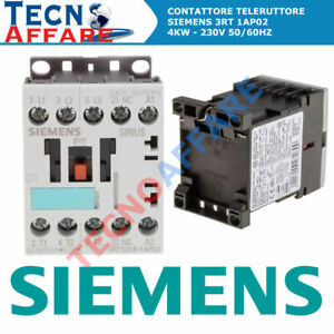 Contattore AC-3P 9A 4KW 400V Bobina 230V Teleruttore Siemens 3RT1016-1AP02
