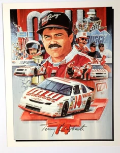 TERRY LABONTE AUTOGRAPHED NASCAR PHOTO POSTCARD 1995 - Picture 1 of 1