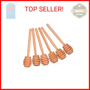 Creative Hobbies® 6 Inch Wood Honey Dipper Stick Server for Honey Jar Dispense D - Picture 1 of 2