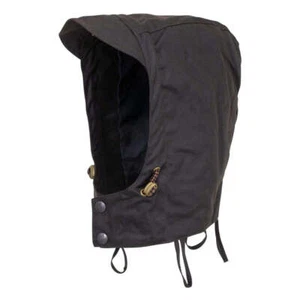 OUTBACK TRADING Unisex Oilskin Removable Breathable Waterproof Western Hood - Picture 1 of 4
