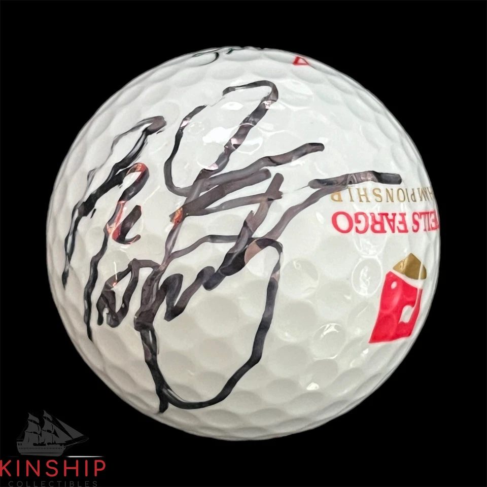 Rickie Fowler signed Wells Fargo Quail Logo Golf Ball JSA Masters Auto A3273 - Image 1 of 1