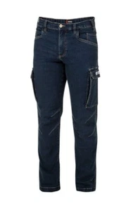 Jeans Pantalon Travail Sparco Dallas Dark Bleu en Jeans Avec Poches Cargo ✔️ - Bild 1 von 7