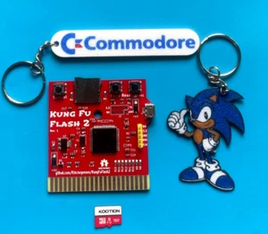 Commodore 64 /128 Cartuccia Kung Fu flash 2 + Micro SD con + 80 MILA GIOCHI - Foto 1 di 10