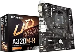 NEW Gigabyte Ultra Durable Motherboard A320M-H Ryzen AMD Socket AM4 - Picture 1 of 3