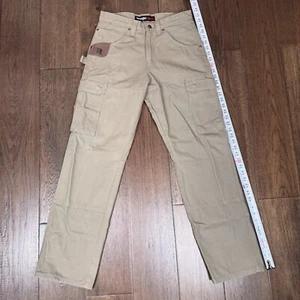 Wrangler Riggs Workwear Ranger Cargo Pants Ripstop Size 30x32 Mens Tan - Picture 1 of 9