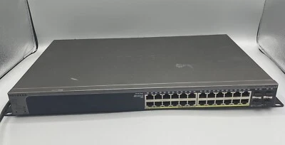 NETGEAR 24-Port Gigabit PoE+ Ethernet Smart Switch 4 SFP Uplink Ports (GS728TP) - Image 1 of 4