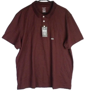 Van Heusen Never Tuck Men's Slim Fit Maroon Red Polo Shirt Size XXL - Picture 1 of 8