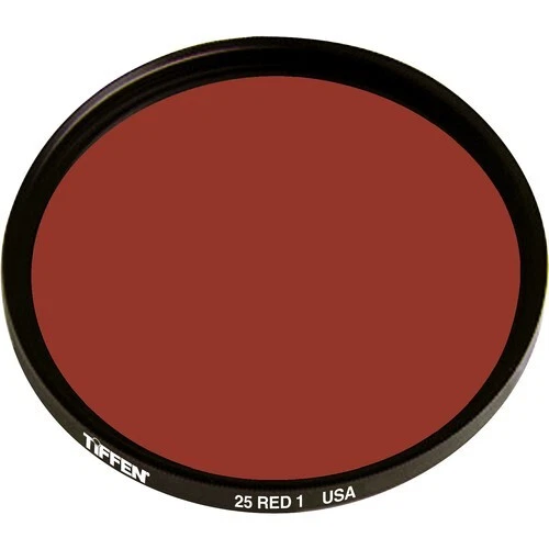 Tiffen 46mm Red 1 #25 Glass Filter for Black & White Film 46R25 - Image 1 of 3