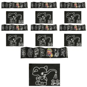 12 x Mini 8 Page Books Play Rainbow Scratch Art SetsToy Party Bag Fillers Kids - Picture 1 of 2