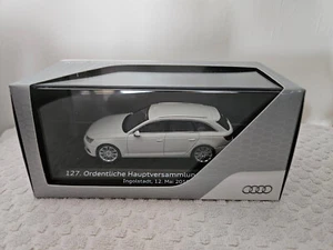 Audi A4 Avant 1:43 127. Hauptversammlung 2016 Ingolstadt Modell Gletscherweiß - Bild 1 von 6