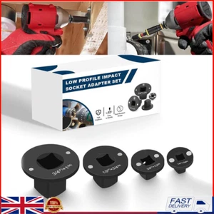 4PCS Low Profile Impact Socket Adapter Set. Drive Ratchet Adapter Set UK - Picture 1 of 8