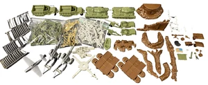 Marx 4147 Iwo Jima Spielset Vintage Set 60er Jahre riesiges Lot 88 Soldaten, Panzer, mehr! - Bild 1 von 24